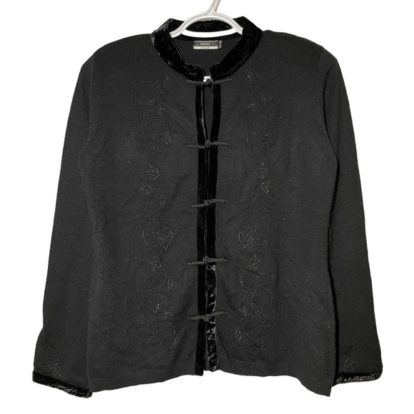 vintage Franco Valeri Chinese Inspired Sweater size M - Picture 1 of 7